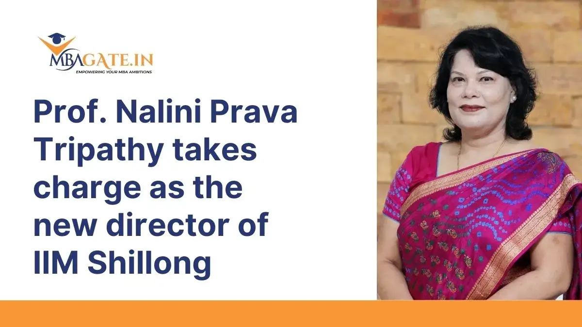 Prof. Nalini Prava Tripathy takes charge as the new director of IIM Shillong