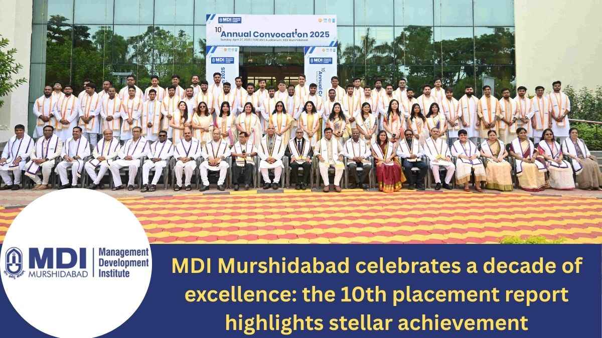 MDI Murshidabad celebrates a decade of excellence: the 10th placement report highlights stellar achievement