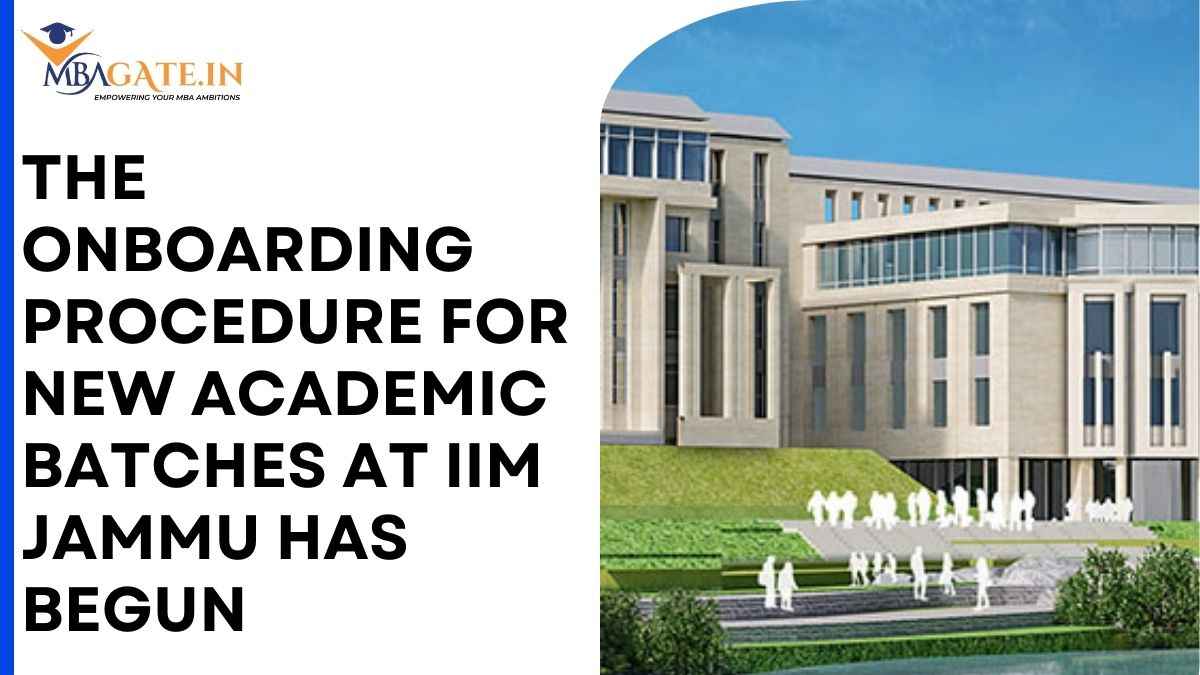 The Onboarding Procedure For New Academic Batches at IIM Jammu Has Begun