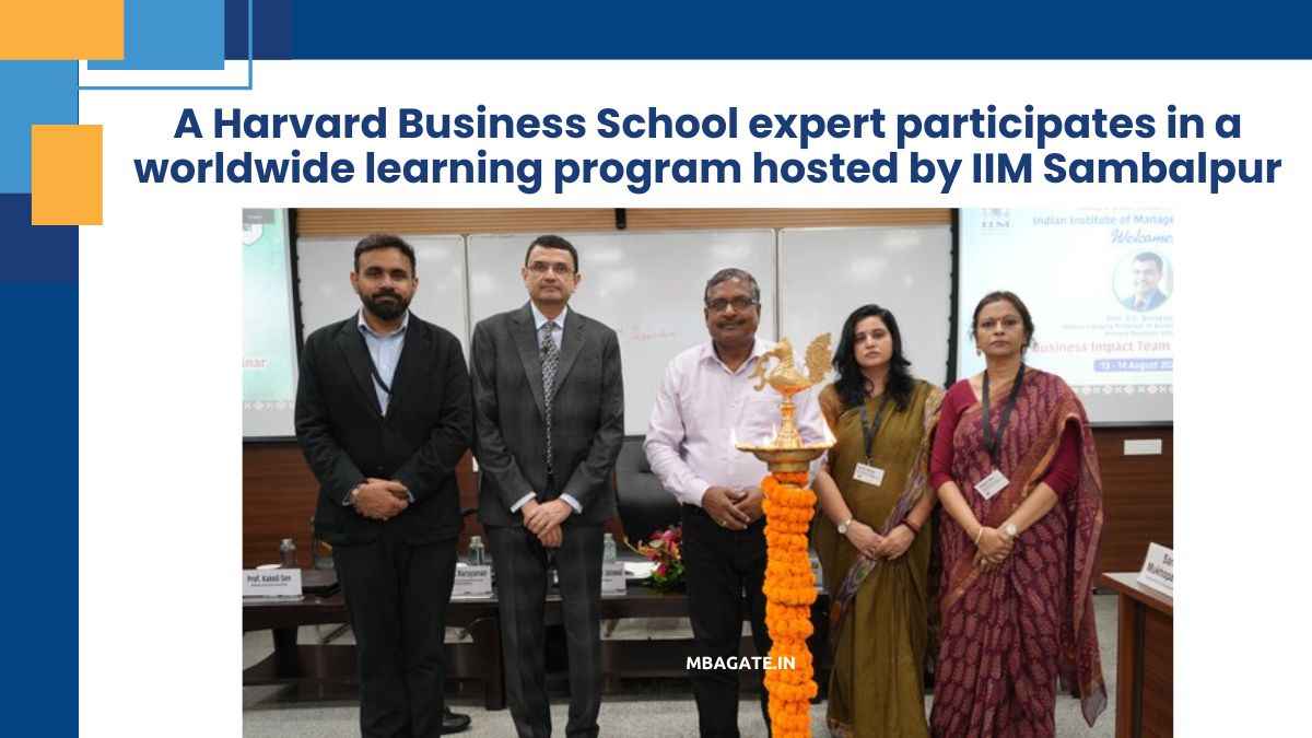 A Harvard Business School expert participates in a worldwide learning program hosted by IIM Sambalpur