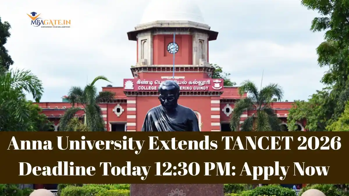 Anna University Extends TANCET 2026 Deadline Today 12:30 PM: Apply Now