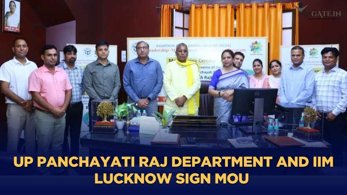 UP Panchayati Raj Department and IIM Lucknow Sign MoU to Train Panchayat Members