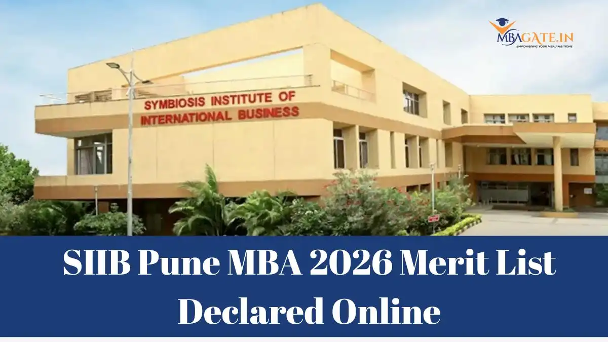 SIIB Pune MBA 2026 Merit List Declared Online
