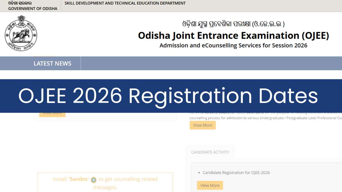 OJEE 2026 Registration Dates, Application Form, Exam Schedule & Process