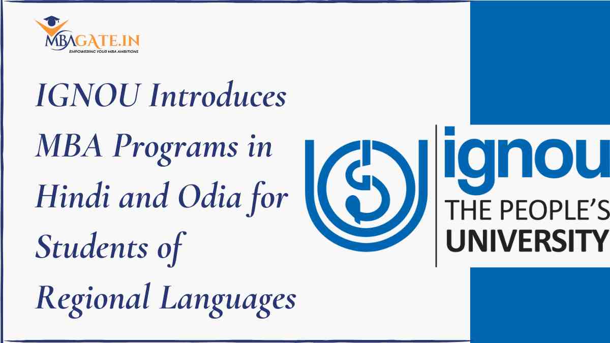 IGNOU Introduces MBA Programs in Hindi and Odia for Students of Regional Languages